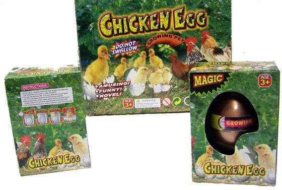 2 CHICKEN WATCH THEM HATCH &amp; GROW EGGS novelty growing  JUST ADD WATER m... - $6.60