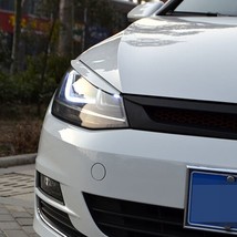 dimanson Headlights Eyebrow Eyelids Stickers Trim Cover for  VW Golf 7 MK7 GTI R - £65.20 GBP