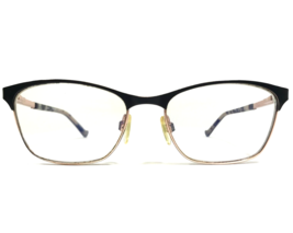 Tura Eyeglasses Frames R580 BLK Rose Gold Pink Tortoise Black Cat Eye 51... - $37.20