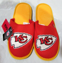 NFL Kansas City Chiefs Mesh Slide Slippers Striped Sole Size S by FOCO - £22.49 GBP