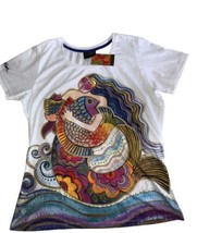 Laurel Burch Mermaid Mikayla T Shirt Polyester L. New RETIRED Last ONE this size - £13.76 GBP