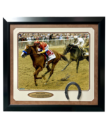 Mike Smith Signed Justify 16x20 Photo Framed Steiner COA Triple Crown Be... - £402.26 GBP
