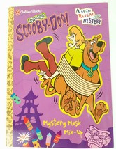 SCOOBY-DOO Mystery Mask Mix-Up Coloring Activity Golden Books 2001 Coin Reveal - £26.42 GBP