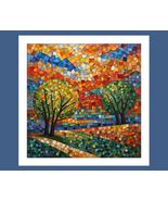 The Mosaic Park Poster Print 23 x 23 in - £25.91 GBP