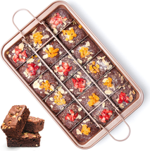 SUJUDE Brownie Pan with Dividers Nonstick Brownie Pans and Cutters, Make 18 Pre- - £24.05 GBP