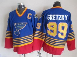 Blues #99 Wayne Gretzky Jersey Old Style Uniform Blue - £39.11 GBP