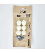 IKEA Real Kitchen Door Drawer Knobs 466.786.10 New Old Stock White - $17.77