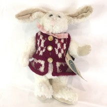 New Boyds Bears Easter Bunny White Rabbit Jointed Plush Stuffed Animal n Sweater - £21.34 GBP