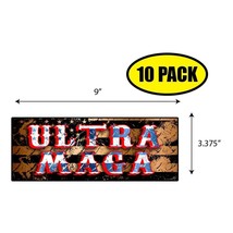 10 PACK 3.37&quot;x 9&quot; ULTRA MAGA Sticker Decal Political BS0465 - £10.46 GBP