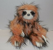 Justice Cuddle Me Faux Fur Plush Stuffed Animal Long Haired SLOTH New Au... - $17.77
