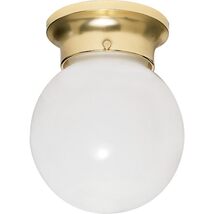 Nuvo 60/6028 One Light Flush Mount, Brass-Polished/Cast - $14.40