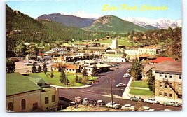 Postcard Estes Park Colorado CO Aerial View - £3.56 GBP