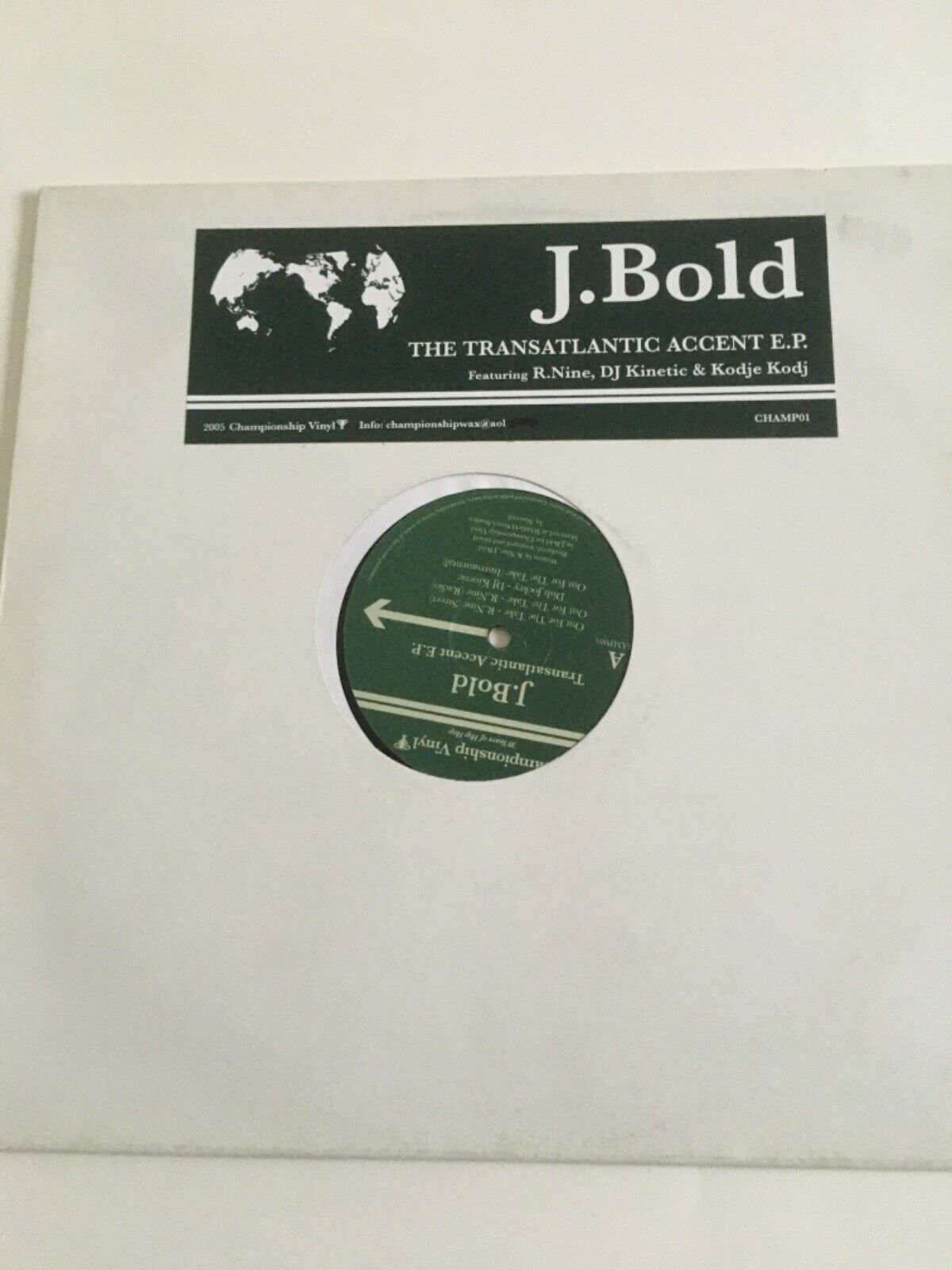 J Bold: The Transatlantic Accent  E.P. (Used ) 12 vinyl  - $6.45