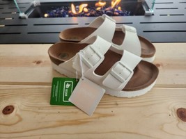 Birkenstock Papillio Arizona Grooved Sandals - White - EU 39 - L8 M6 Narrow - £78.34 GBP
