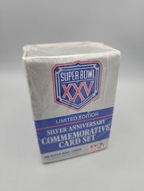NFL Super Bowl XXV Commemorative Super Bowl 160 Trading Cards Silver Anniversary - £5.48 GBP