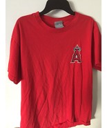 Preowned MLB Los Angeles Angels #48 Torii Hunter Men&#39;s Medium T-Shirt - $181.18 MXN