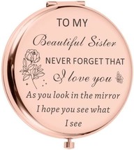 Sister Birthday Gifts From Sister Compact Mirror For Women&#39;S Best Friend - £26.76 GBP