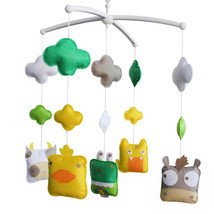 [Animal Friends] Handmade Newborn Baby Gift, Baby Bed Bell, Cute(D0101HARN2W.) - £64.58 GBP