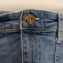 St. John’s Bay Women's Blue Cotton Blend Rear Slit Denim Skirt Pockets Size 14 image 3