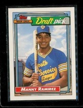 Vintage 1992 Topps Major League Draft Basbeall Card #156 Manny Ramirez Indians - £7.73 GBP