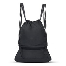 Drawstring Daypack bag, Sports bag, Gym bags With Zip pocket (16 L Backp... - £16.90 GBP