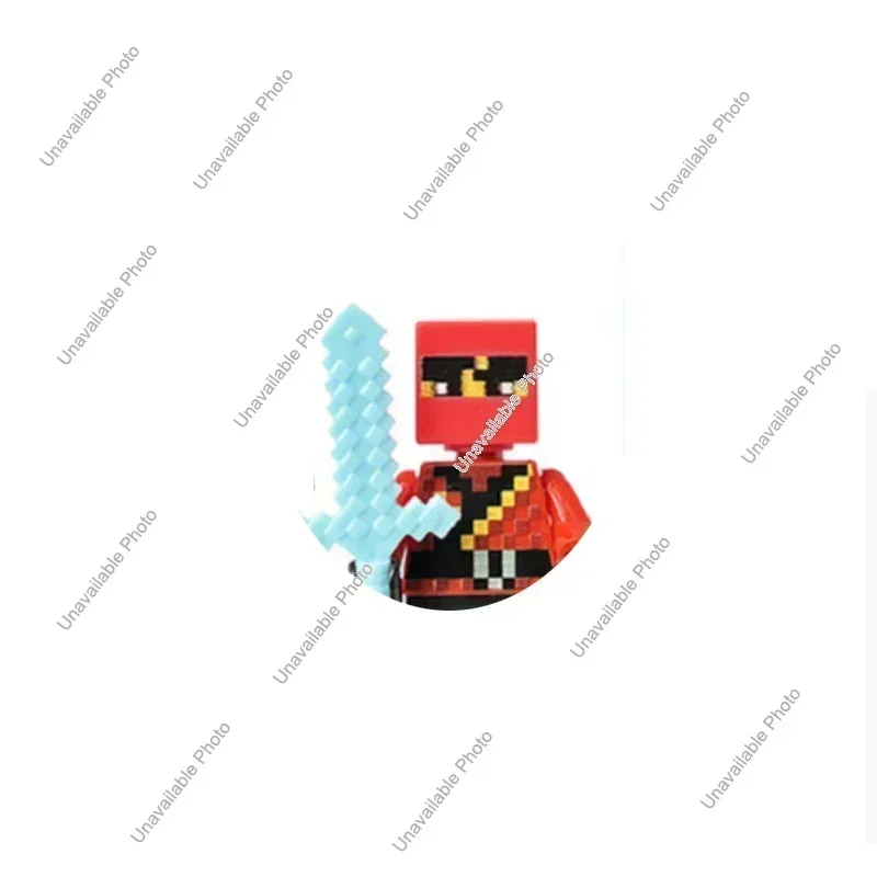 Hot Toys Cartoon Game Steve Pixel Figures My World Building Blocks (Wl4) - $7.00