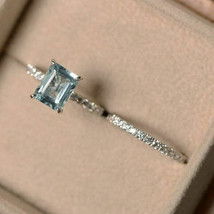 1.50CT Künstlicher Diamant Weiß Vergoldet Solitaire Engagement &amp; Band Ring Set - £113.23 GBP