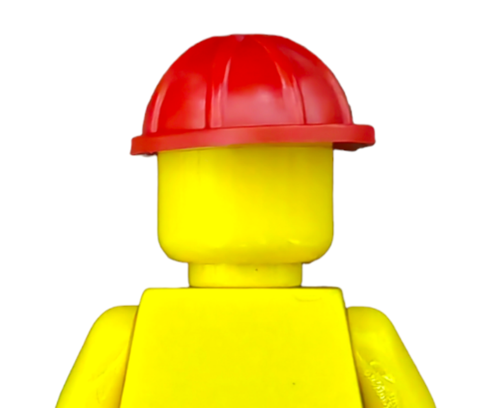 Minifigure CONTRACTOR&#39;S HELMET - UB1374 - $1.31