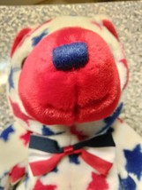 Ty Beanie Buddies RED Nosed Bear With Red And Blue Stars, From the Beanie Babies - £19.88 GBP