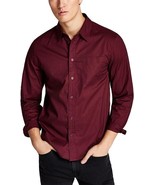 And Now This Mens Poplin Collared Button-Down Shirt, TAWNY PORT, L - £19.75 GBP