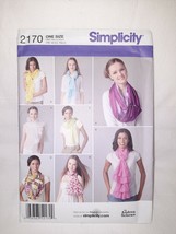 Simplicity Andrea Schewe Design Pattern 2170 ~ Beautiful Collection of 4 Scarves - £3.12 GBP