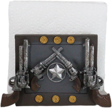 Ebros Rustic Country Wild West Texas Star and Six Shooter Pistols Countr... - $60.38