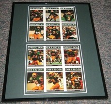 1998 Oregon Ducks Framed Uncut Card Sheet RP Akili Smith Droughns - £46.73 GBP