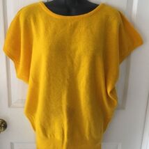 Vintage Terracotta Yellow 79% Lambswool 20% Angora Rabbit Hair Sweater T... - $199.99