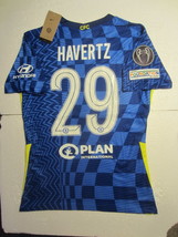 Kai Havertz #29 Chelsea FC UCL Match Slim Fit Blue Home Soccer Jersey 2021-2022 - £86.99 GBP