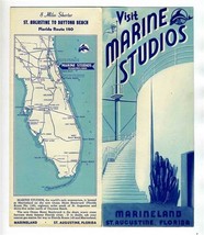 Visit Marine Studios Brochure St Augustine Florida 1940&#39;s Oceanarium  - £27.66 GBP