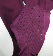 Women&#39;s Size M, Fabletics Plum High Waist Perforated Side Leggings - £17.55 GBP
