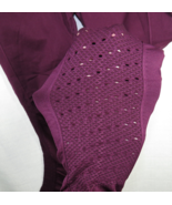 Women&#39;s Size M, Fabletics Plum High Waist Perforated Side Leggings - $21.99