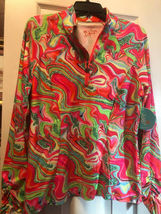 NWT Ladies Tzu Tzu Sport DAZZLE Sara Long Sleeve Mock Golf Shirt - Size XL image 2