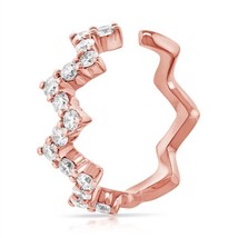 Diana M Jewels 0.90Gr Cuff Earrings With 0.22Cts Diamonds Size One Size - $6,183.82 MXN