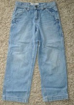 Boys Jeans Urban Pipeline Light Blue Adj Waist Faded Wash Carpenter Deni... - $8.91