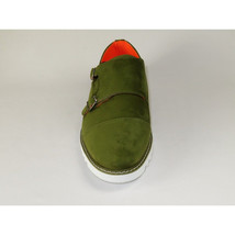 Men Tayno Dressy Casual Soft Suede Comfortable Double Buckle #Freshman Green image 3