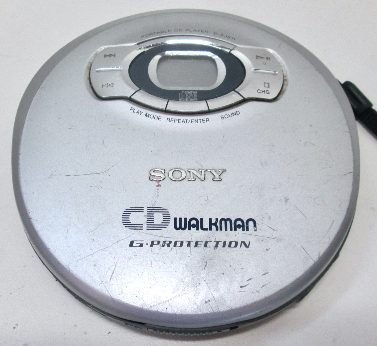 SONY Walkman Portable CD Player G-Protection Discman Silver D-EJ611-Part... - $17.09