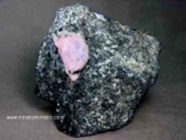 Pink Sapphire Crystal in Matrix, Corundum Pink Sapphire Crystal, Collect... - $136.99
