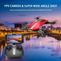 WIFI FPV Quadcopter W Camera Foldable RC Selfie Pocket Drone RTF 1 min T... - £56.42 GBP