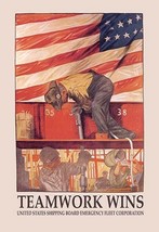 TeamWork Wins: U.S. Shipping Board Emergency Corp. by Kline - Art Print - £17.57 GBP+