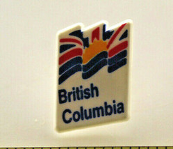 British Columbia BC Canada Logo Plastic Collectible Pin Pinback Button Vintage - £10.19 GBP