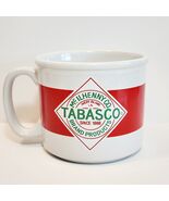 Vintage Tabasco Hot Sauce Coffee Mug Wide 10 oz Datl Do It - $371.27 MXN