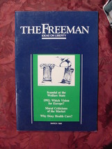 The FREEMAN Magazine March 1989 Harry Schwartz Tibor R. Machan James L. Payne - £5.64 GBP