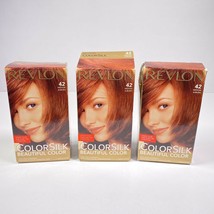 Revlon Color Silk Hair Color 42 Medium Auburn Pack Of 3 - £14.01 GBP